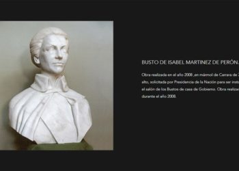 El pedido a Alberto Fernández para que se incorpore el busto de Isabel Perón al hall de los ex presidentes en la Casa Rosada
