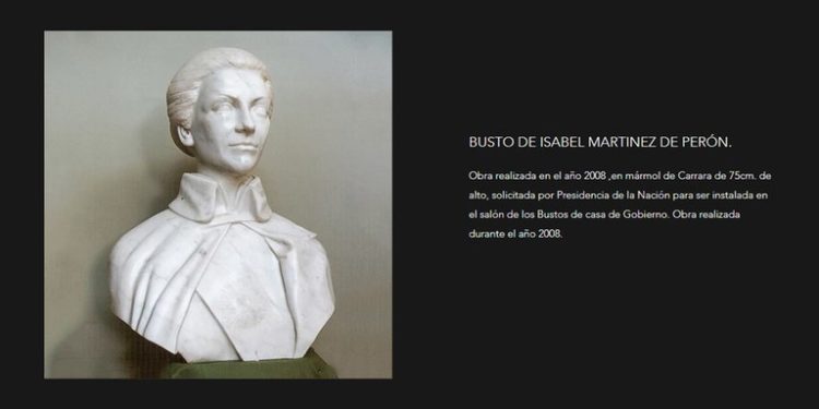 El pedido a Alberto Fernández para que se incorpore el busto de Isabel Perón al hall de los ex presidentes en la Casa Rosada