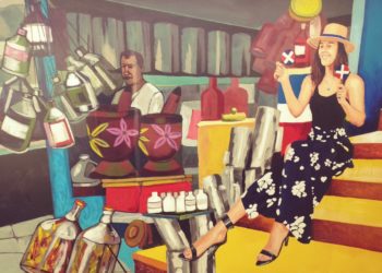 Banreservas inaugura, en Madrid, mural sobre cultura dominicana