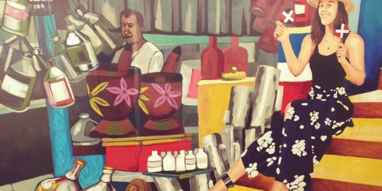 Banreservas inaugura, en Madrid, mural sobre cultura dominicana