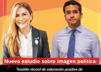 Insólito récord de valoración positiva de Carolina Mejía y Omar Fernández en el Distrito Nacional