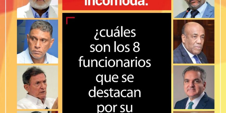 ¿Cuáles son los 8 funcionarios que se destacan por su “muy mala” imagen?