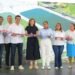 Vicepresidenta Raquel Peña y Wellington Arnaud, director ejecutivo del INAPA, inauguran sistema de alcantarillado sanitario de Villa Riva, provincia Duarte