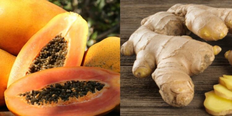 Qué beneficios tiene la lechosa con jengibre, según expertos